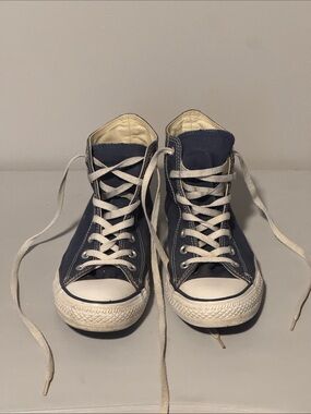 Converse Navy and White High-Top Canvas Sneaker